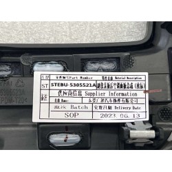 Panneau de l'évent arrière du tableau de bord auxiliaire - Noir - BYD - 14940770-00