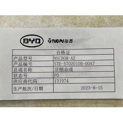 Garniture de toit - Noir foncé 5 - BYD - 14917604-00