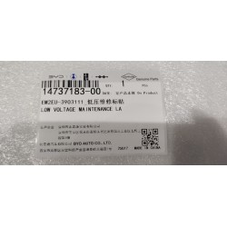 Étiquette de maintenance basse tension - BYD - 14737183-00