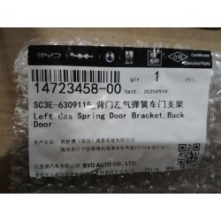 Support de ressort à gaz gauche pour porte, Porte arrière - BYD - 14723458-00