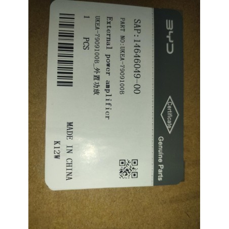 Amplificateur externe - BYD - 14646049-00