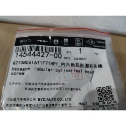 Vis à tête cylindrique à six pans creux - BYD - 14544427-00