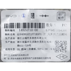 Boulon à bride hexagonale - BYD - 14524710-00