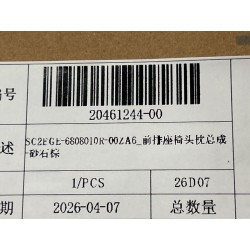 Appui-tête de siège avant - Marron ZA6 - BYD - 20461244-00