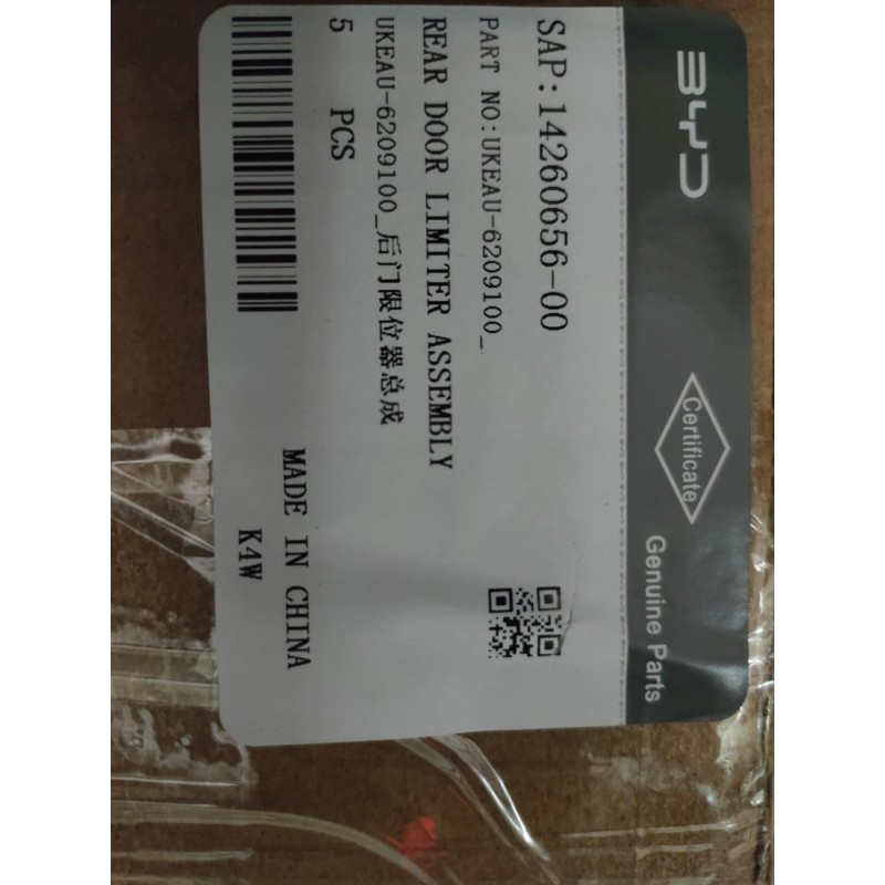 Retenue de porte arrière - BYD - 14260656-00
