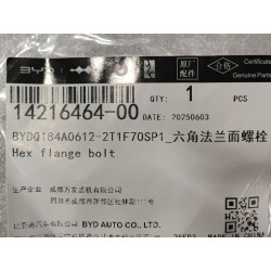 Boulon hexagonal à embase - BYD - 14216464-00