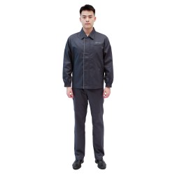 Vêtements de travail - L - 60% coton et 40% polyester - Manteau de style étranger - Gris foncé - BYD - 14125835-00