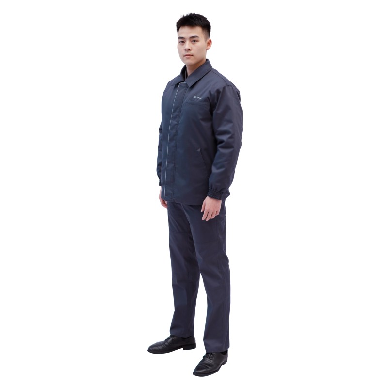 Vêtements de travail - L - 60% coton et 40% polyester - Vêtements rembourrés en coton de style étranger - Gris Foncé - BYD - 141