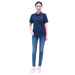 Vêtements de travail - M - 90% nylon et 10% élasthanne - Polo à manches courtes pour femmes de style étranger - Couleur foncée -