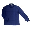 Vêtements de travail - S - 100% polyester - Polo à manches longues de style étranger - Bleu marine - BYD - 14125647-00