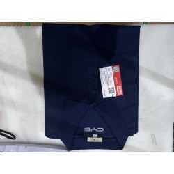 Vêtements de travail - XXXL - 100% polyester - Polo à manches courtes de style étranger - Bleu marine - BYD - 14125592-00