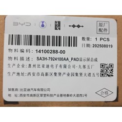 Écran tactile - BYD - 14100288-00