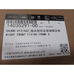 Support de garantie de phare combiné avant droit - BYD - 14035291-00