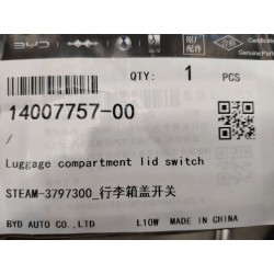 Interrupteur du couvercle du coffre - BYD - 14007757-00