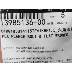 Boulon à bride hexagonale - BYD - 13985136-00