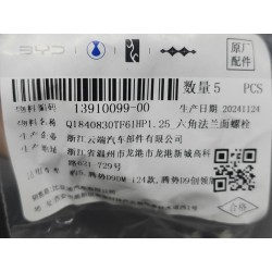 Boulon à bride hexagonale - BYD - 13910099-00