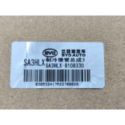 3 de tuyau de réfrigération - BYD - 13903236-00