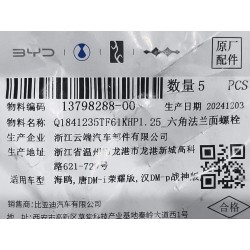 Boulon à bride hexagonale - BYD - 13798288-00