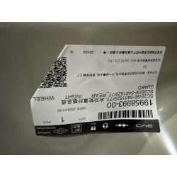 Panneau extérieur d'enjoliveur de roue arrière droit - BYD - 19958993-00