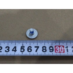 Vis à tête cylindrique large à empreinte Torx - M6×10 - Acier inoxydable - Dacromet - Grade A2-70-Adhésif de blocage bleu - BYD 