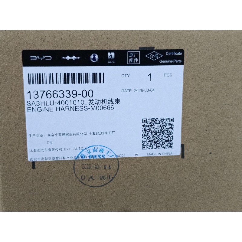 Faisceau de câbles du moteur - BYD - 13766339-00