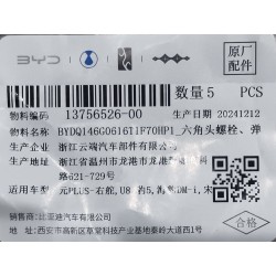 Boulon six pans - BYD - 13756526-00