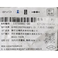 Boulon à bride hexagonale - BYD - 13755991-00