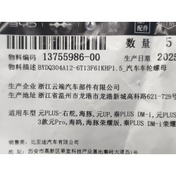 Écrous de roue - BYD - 13755986-00
