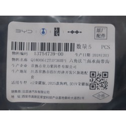 Boulon à bride hexagonale avec dent sur la surface d'appui - BYD - 13754739-00