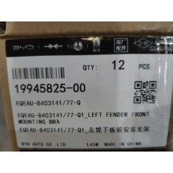 Support de fixation avant d'aile gauche - BYD - 19945825-00