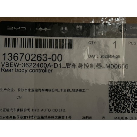 Contrôleur de carrosserie arrière - BYD - 13670263-00
