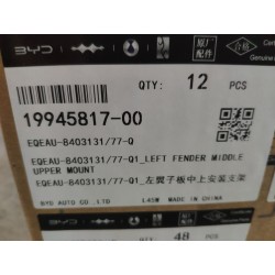 Support de fixation supérieur milieu d'aile gauche - BYD - 19945817-00