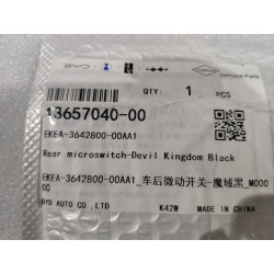 Micro-interrupteur arrière - Noir - BYD - 13657040-00