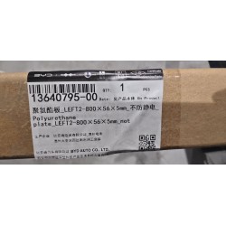 Plaque polyuréthane - LEFT2-800 × 56 × 5mm - Non-antistatique - 60 ° - Noir - BYD - 13640795-00