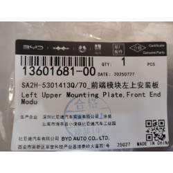 Plaque de Montage Supérieure Gauche, Module Avant - BYD - 13601681-00