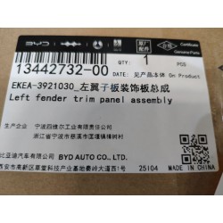 Garniture de l'aile gauche - BYD - 13442732-00