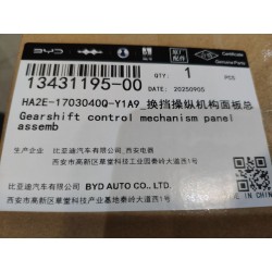 Panneau du mécanisme de commande de changement de vitesse - Noir pur 9 - BYD - 13431195-00