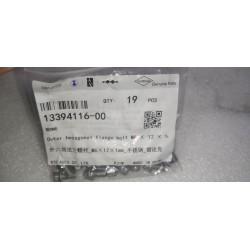 Boulon à bride hexagonale - M6 × 12 × 1 mm - Acier inoxydable - Dacromet - A2-70 - BYD - 13394116-00