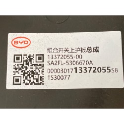 Garde supérieur,Commutateur combiné - BYD - 13372055-00