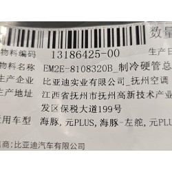 2 de tuyau de réfrigération - BYD - 13186425-00