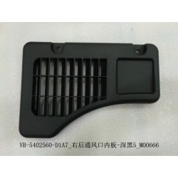 Panneau intérieur de la bouche d'aération arrière droite - noir foncé 5 - BYD - 12669479-00