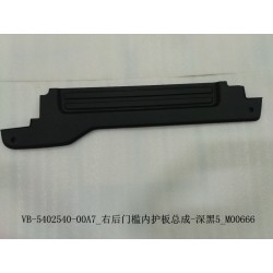 Protection intérieure du seuil de porte arrière droit - noir foncé 5 - BYD - 12668252-00