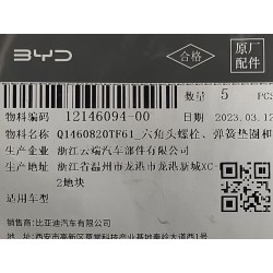Boulon six pans - BYD - 12146094-00