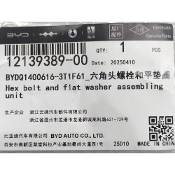 Boulon six pans - BYD - 12139389-00