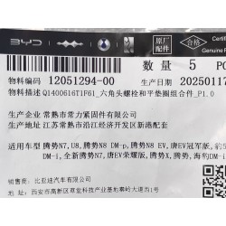 Boulon six pans - BYD - 12051294-00