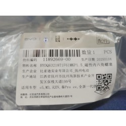 Bouchon magnétique à vis à six pans creux - BYD - 11892669-00