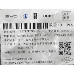 Boulon six pans - BYD - 11769785-00