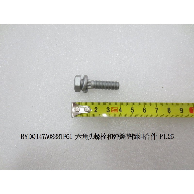 Unité d’assemblage de boulon à tête hexagonale et rondelle à ressort - BYD - 11736636-00