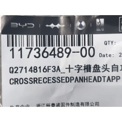 Vis autotaraudeuse - BYD - 11736489-00
