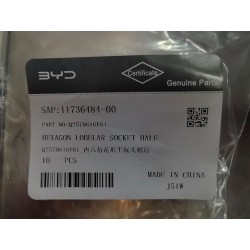 Vis à tête fraisée demi-chape encastrée hexagonale lobulaire - BYD - 11736484-00